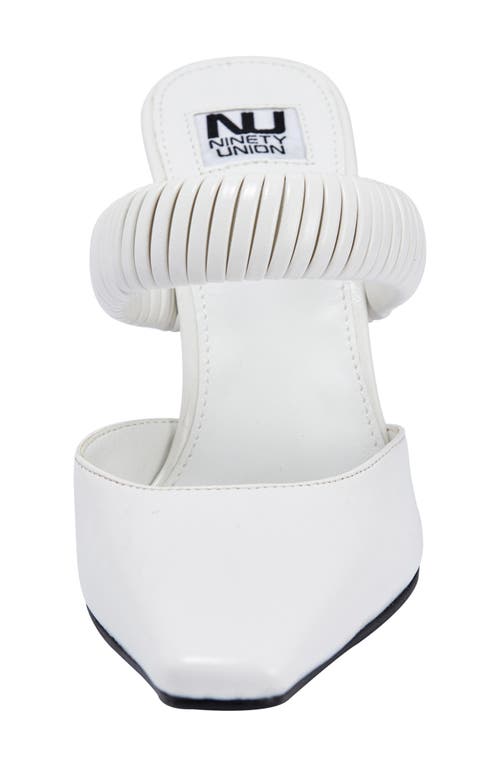 Ninety Union Luna Mule Pump In White