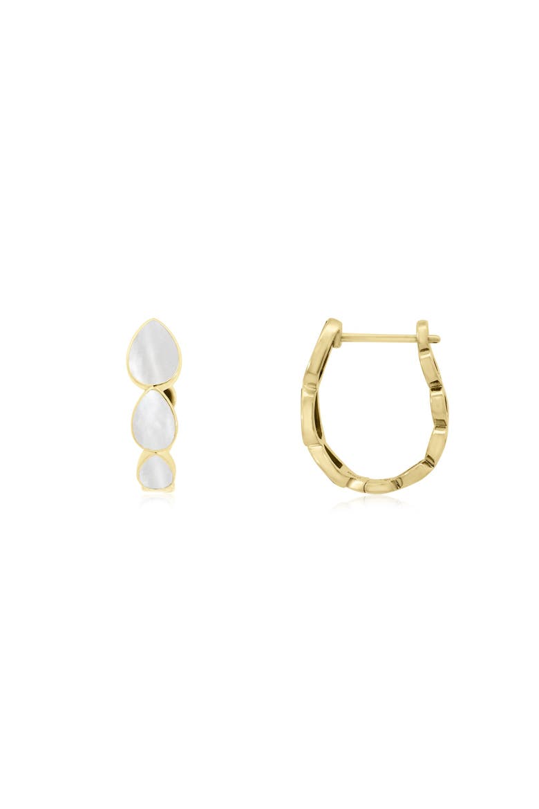 Mother of Pearl Inside Out Hoop Earrings, Main, color, Mother Of Pearl