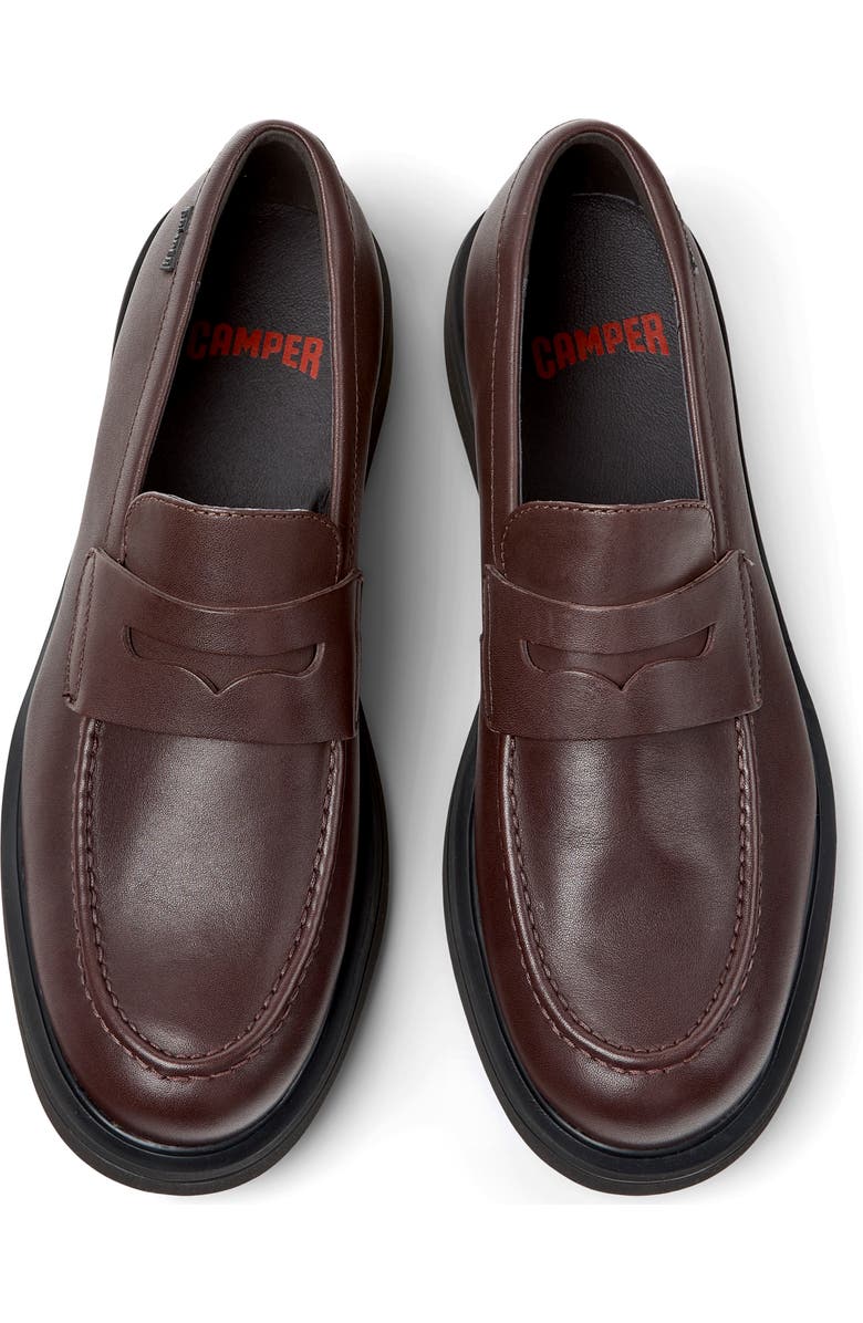 Camper Norman Loafer, Alternate, color, Dark Brown