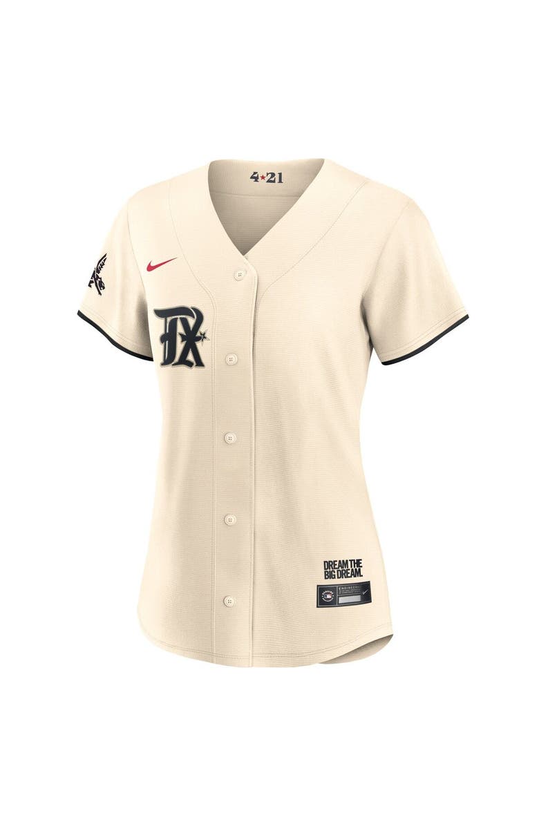 Nike Women's Nike Cream Texas Rangers 2023 City Connect Replica Jersey, Alternate, color, 