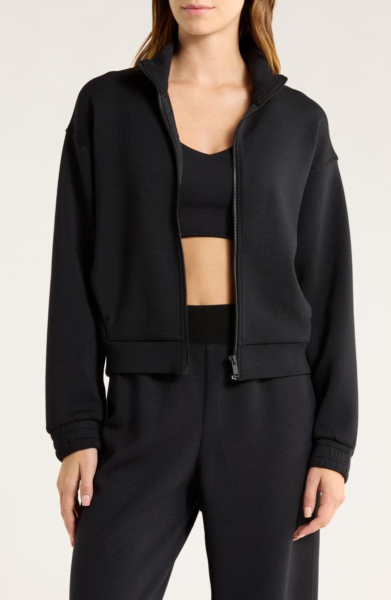 SPANX<sup>®</sup> Brushed AirEssentials<sup>®</sup> Jacket, Main, color, Very Black