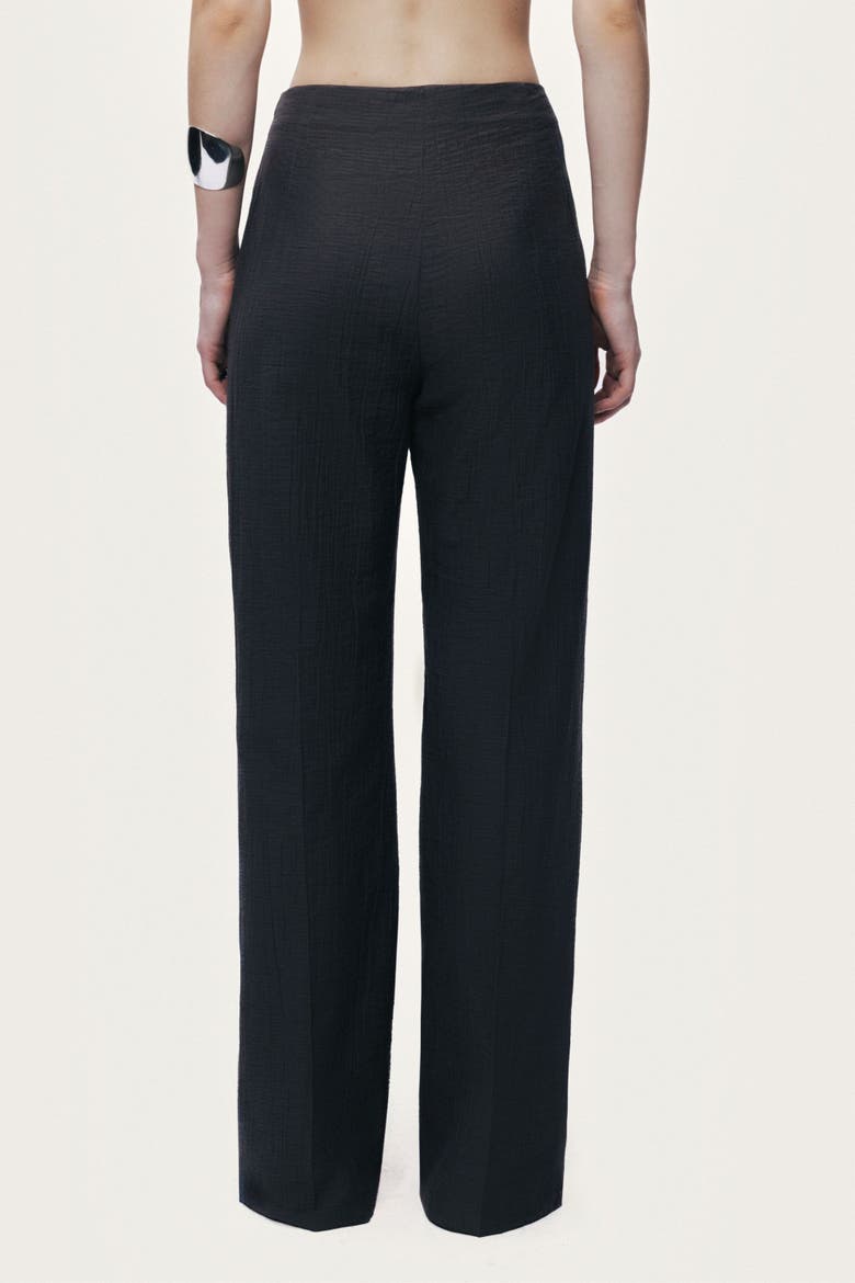 Wide Leg Fluid Pants, Alternate, color, Anthracite