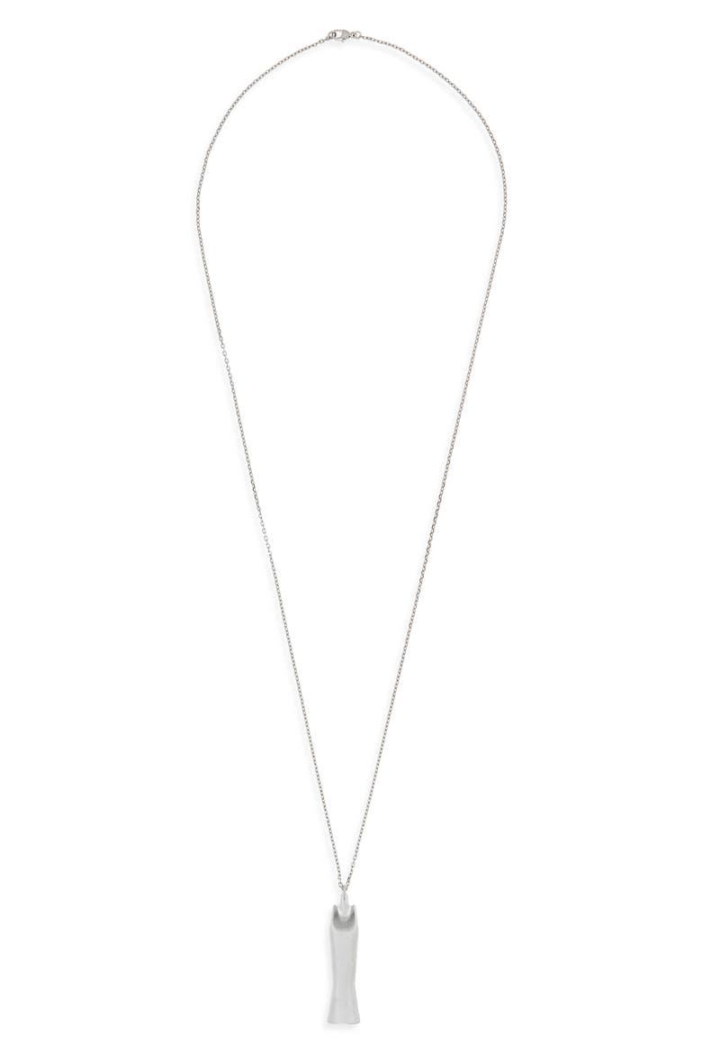 Sister Pendant Necklace, Main, color, PALLADIUM