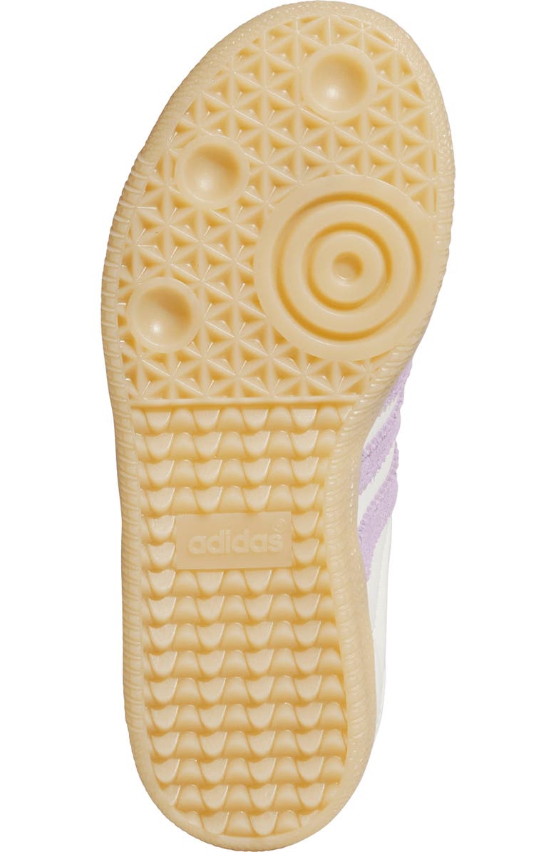 adidas Kids' Samba OG Sneaker, Alternate, color, Cloud White/ Plum/ Gum 3