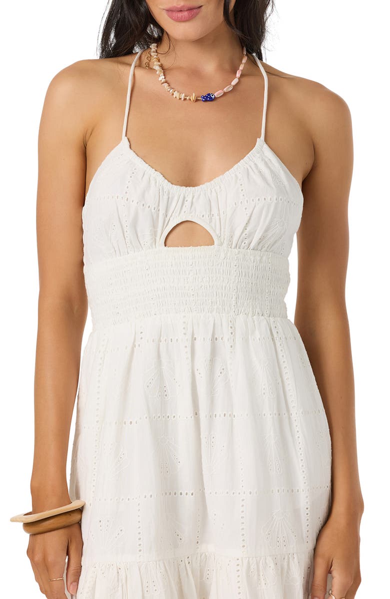 O'Neill Adelaide Cutout Minidress, Alternate, color, White