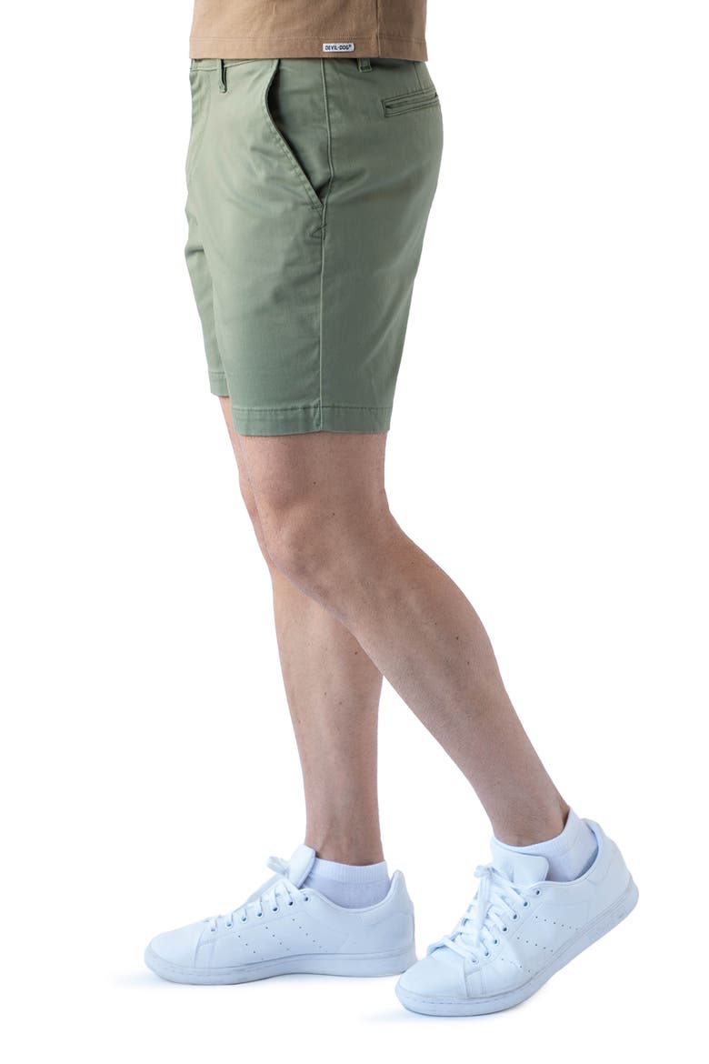 7-Inch Performance Stretch Chino Shorts, Alternate, color, SEA SPRAY