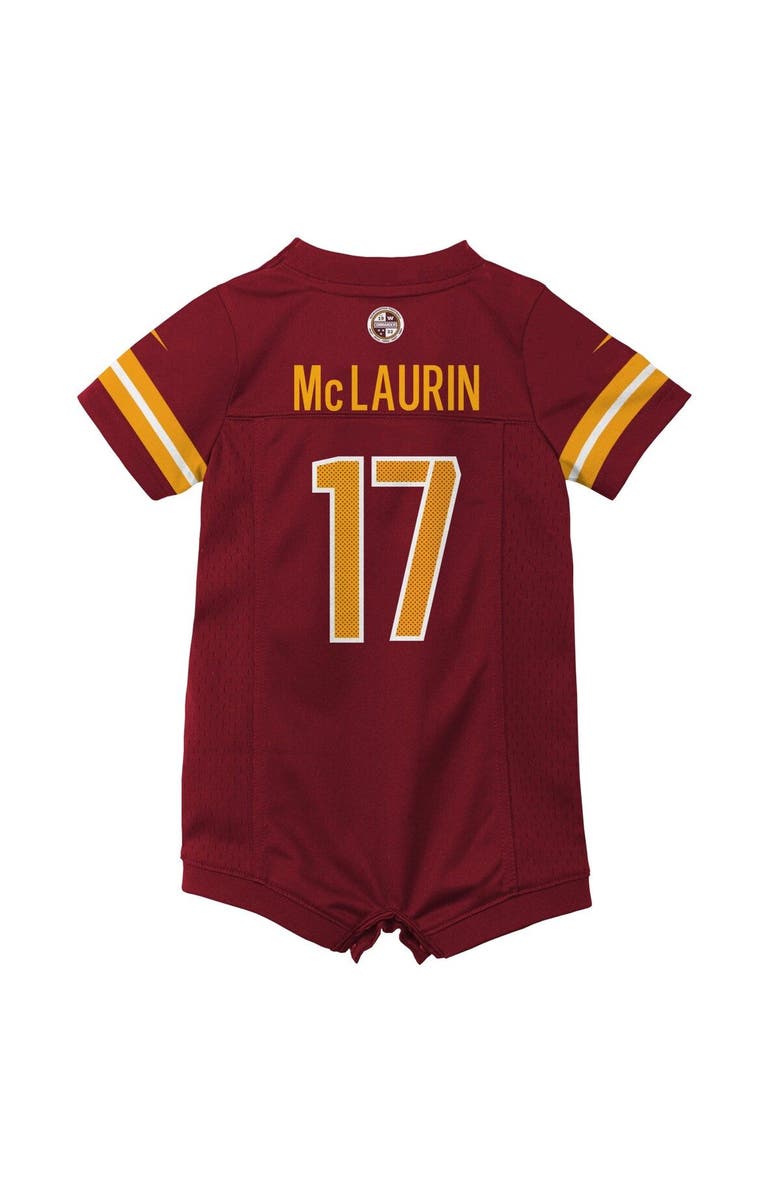 Nike Newborn & Infant Nike Terry McLaurin Burgundy Washington Commanders Game Romper Jersey, Alternate, color, Burgundy
