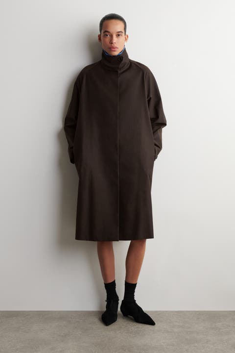 Oversized Mock-Neck Coat