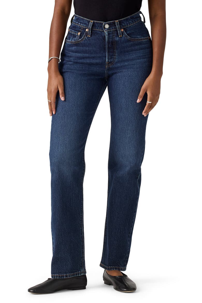 501® Curve High Waist Straight Leg Jeans, Main, color, MILD SALSA