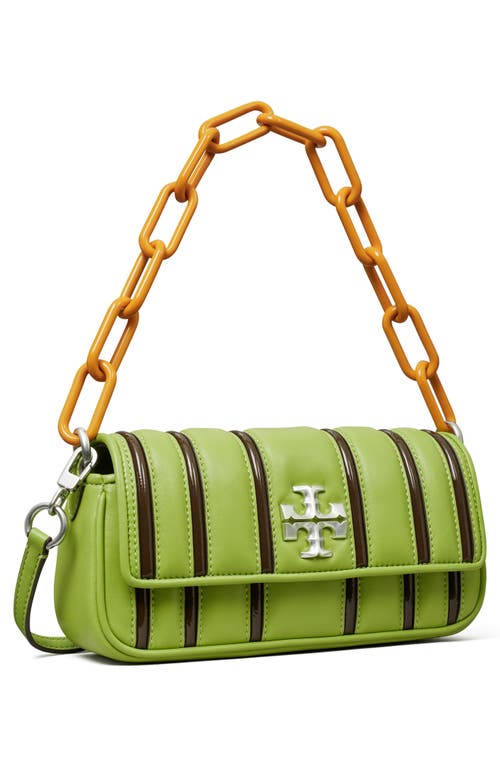 Tory Burch Small Kira Stripe Bombe Convertible Shoulder Bag