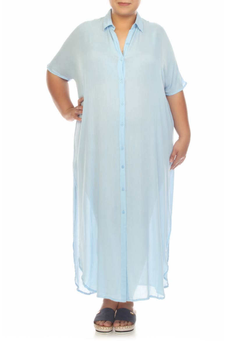 Maxi Shirtdress, Main, color, CHAMBRAY