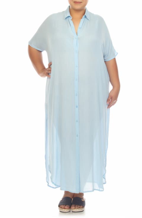 Maxi Shirtdress (Plus)