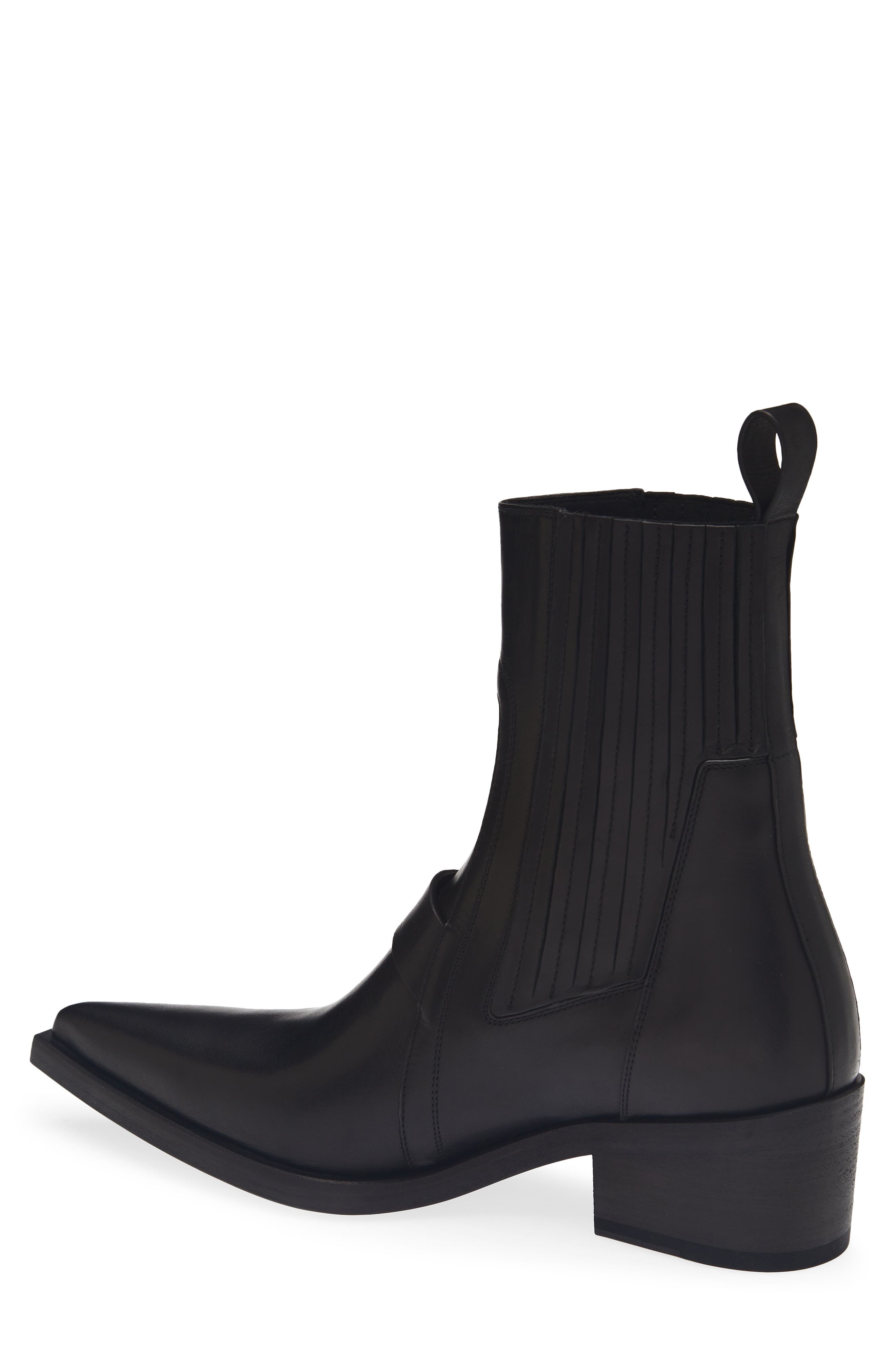 Tower Pointed Toe Boot, Alternate, color, BLACK