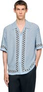 SANDRO Heart motif flowing shirt