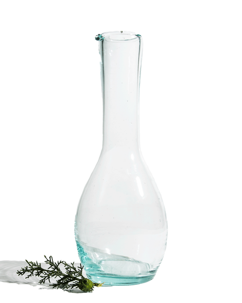 Divers Recycled Glass Tall Bottle Carafe