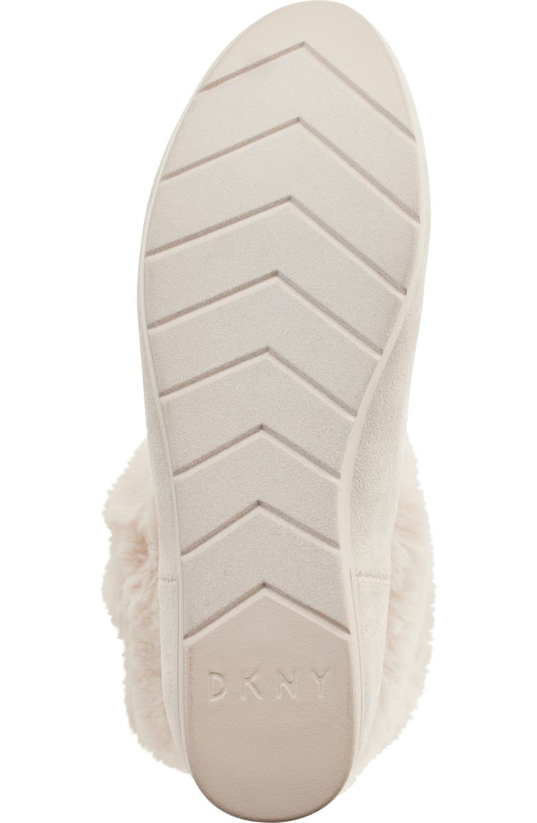 DKNY Faux Fur Wedge Bootie, Alternate, color,