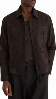 Reiss Adam Linen Utility Jacket