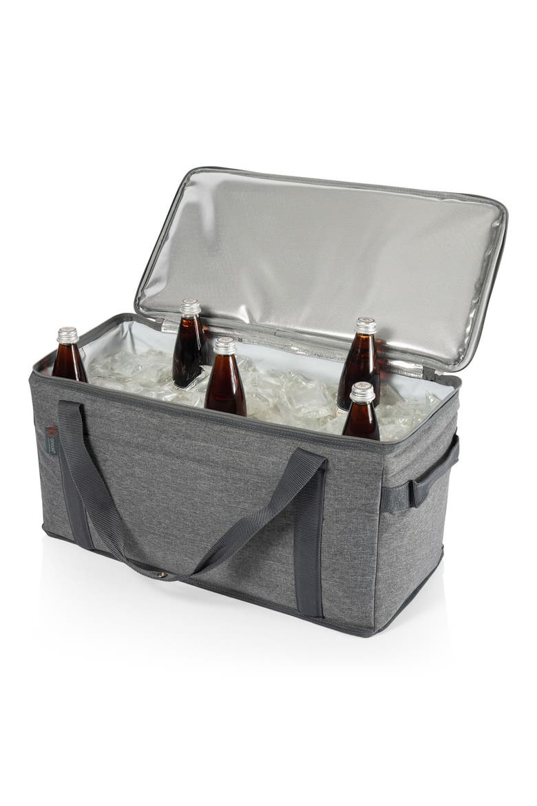 64 Can Collapsible Cooler, Alternate, color, HEATHERED GRAY
