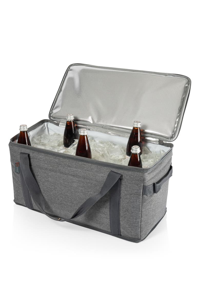 Picnic Time 64 Can Collapsible Cooler, Alternate, color, Heathered Gray