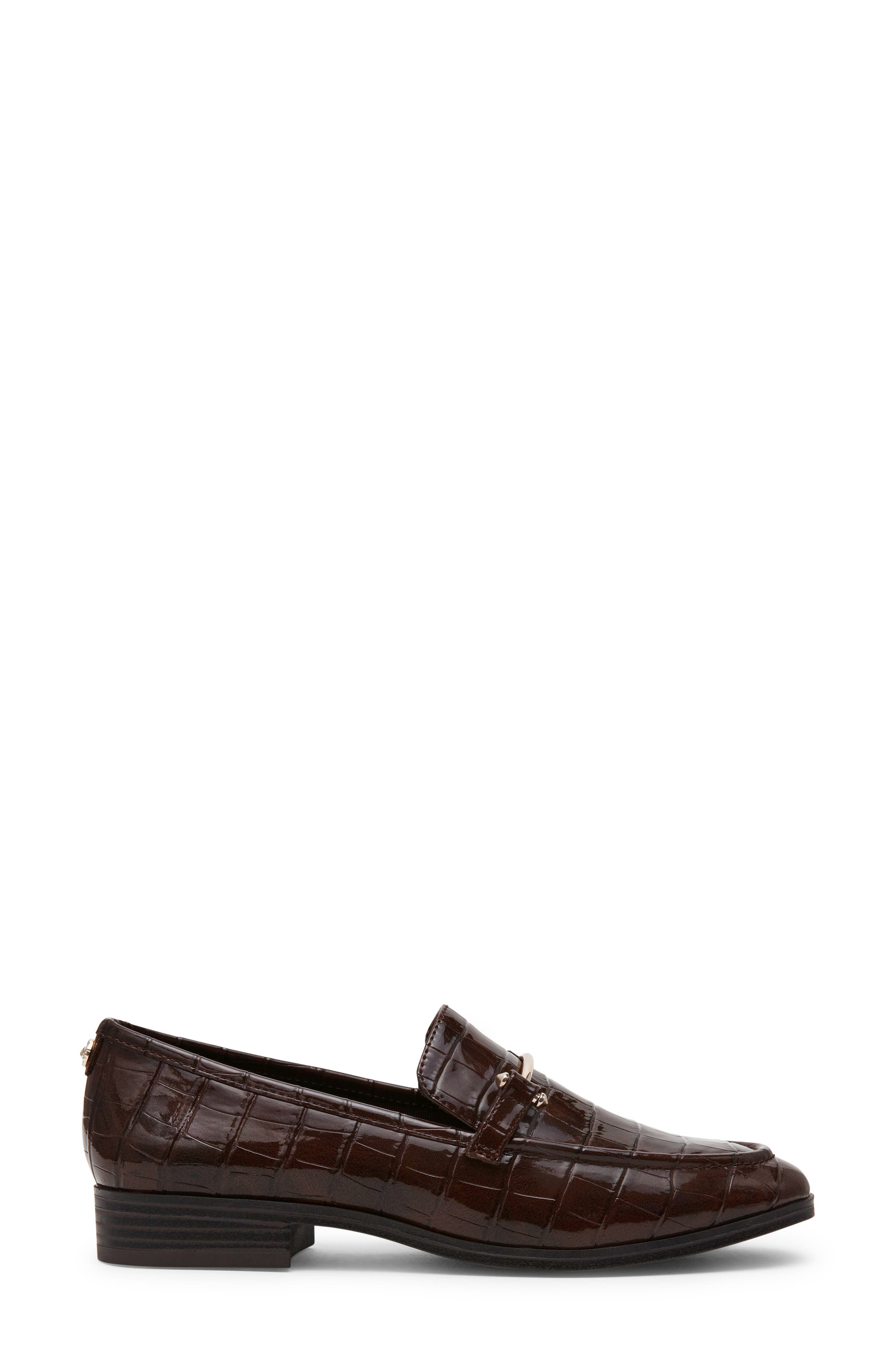 Holden Bit Loafer, Alternate, color, BROWN CROC PU