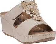 GC SHOES Talia Flower Wedge Sandal
