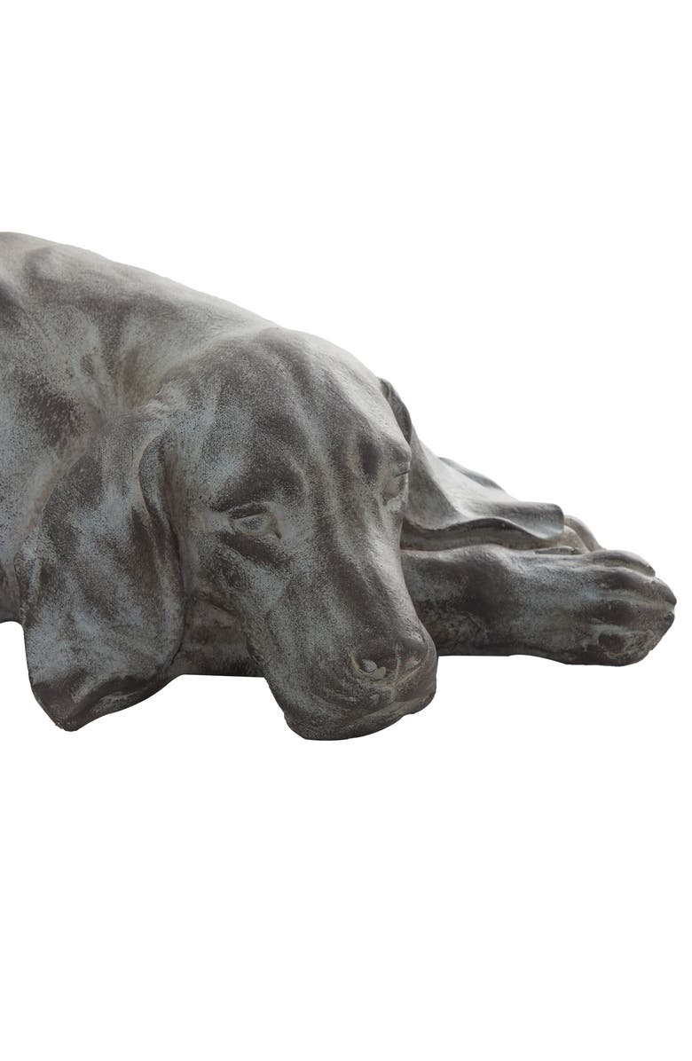 SONOMA SAGE HOME Dark Gray Magnesium Oxide Modern Farmhouse Dog Garden Sculpture, Alternate, color, 