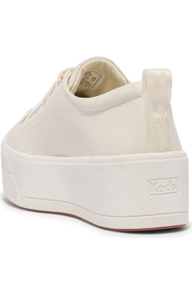 Keds<sup>®</sup> Sklyer Platform Sneaker, Alternate, color, Egret/ Champagne Leather
