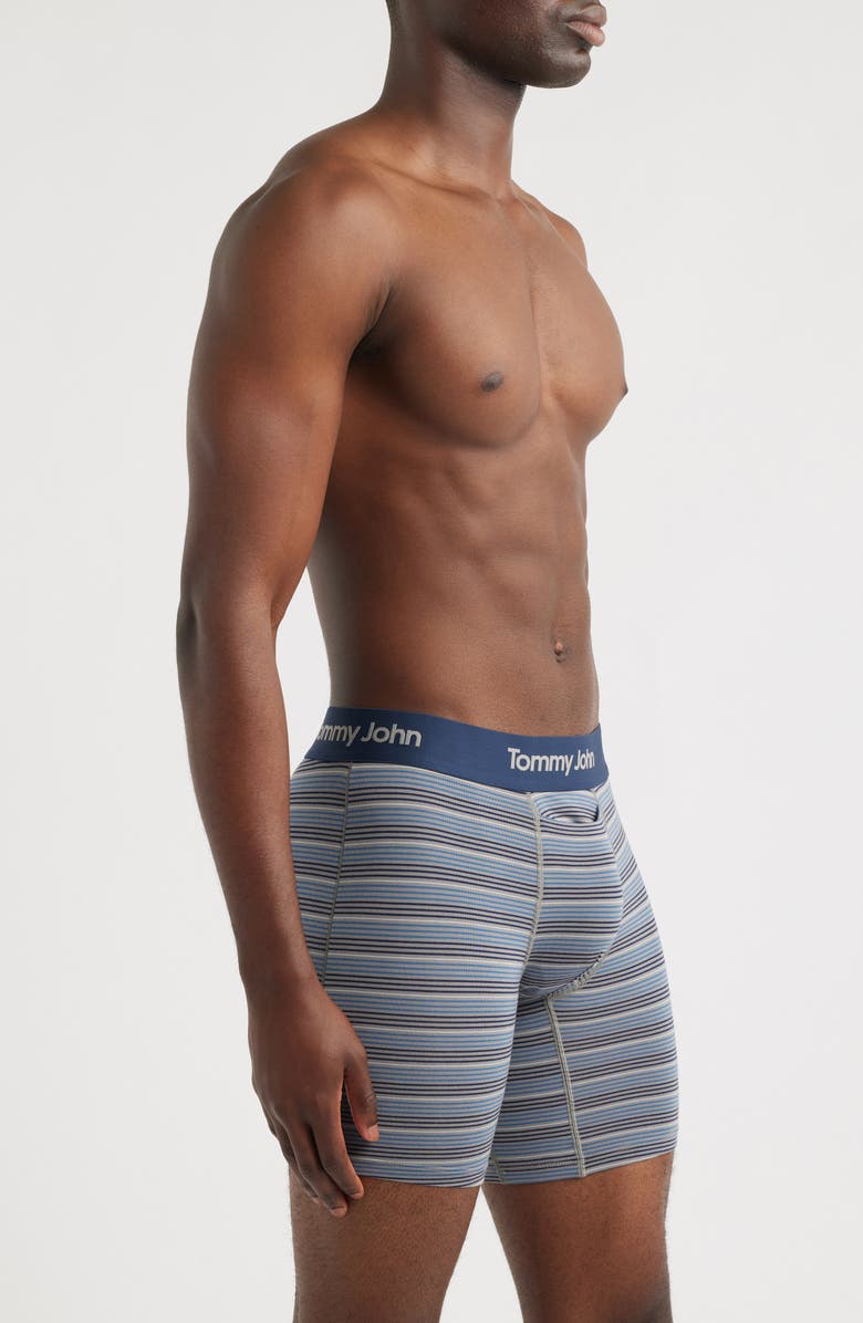 Tommy John Second Skin 6-Inch Boxer Briefs, Alternate, color, Frost Gray Pencil