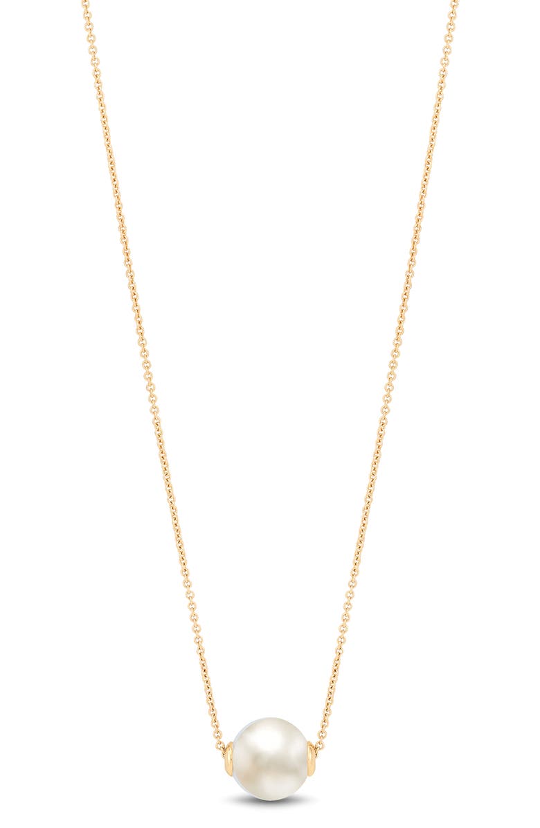 Frankie & Zoe Freshwater Pearl Necklace, Main, color, Yellow Gold