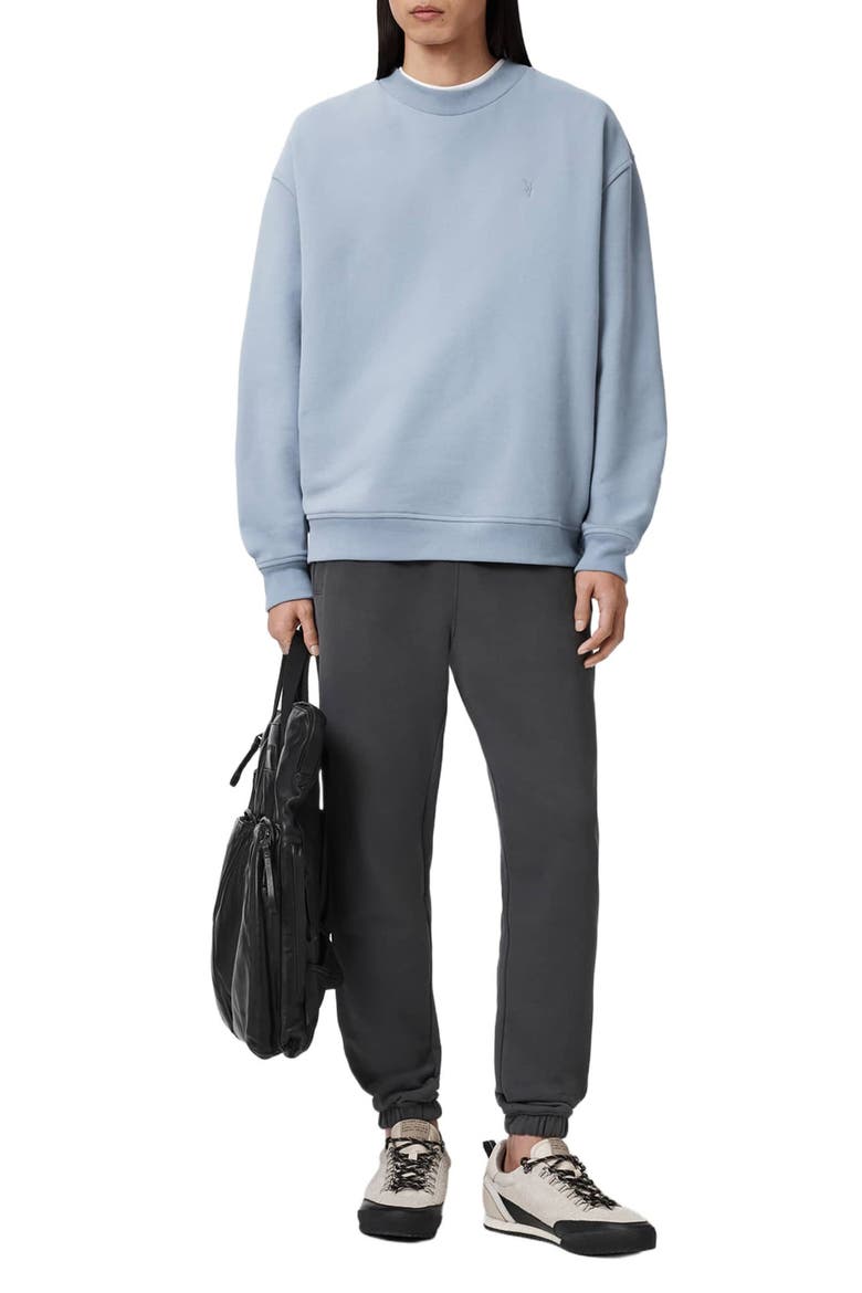 Asher Crewneck Sweatshirt, Alternate, color, MAYA BLUE