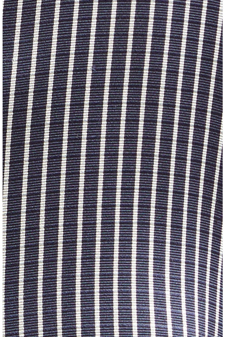 Stripe Fluid Silk Faille Jacket, Alternate, color, COMBO BLACK / IVORY