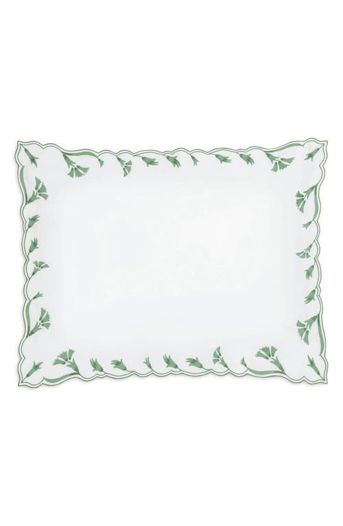 Matouk Marcella Egyptian Cotton Pillow Sham In Green