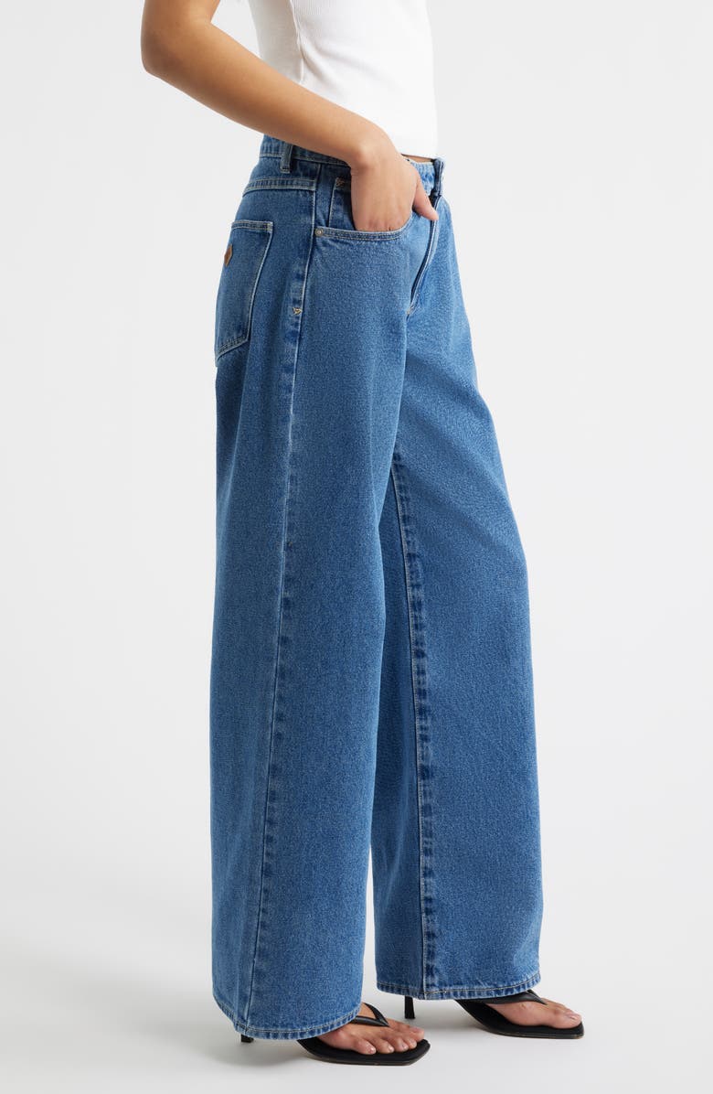 ABRAND '99 Molly Low Rise Baggy Wide Leg Jeans, Alternate, color, Mid Blue