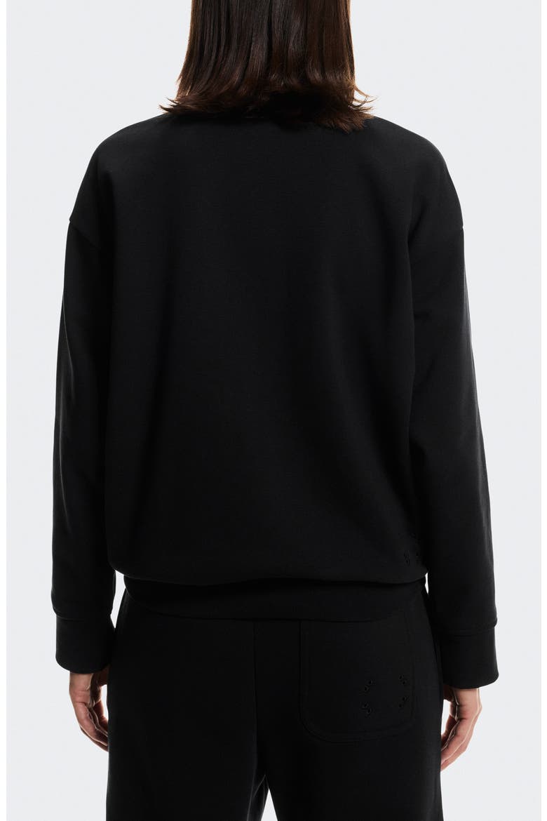 Club Collective Quarter Zip Sweatshirt, Alternate, color, BLACK