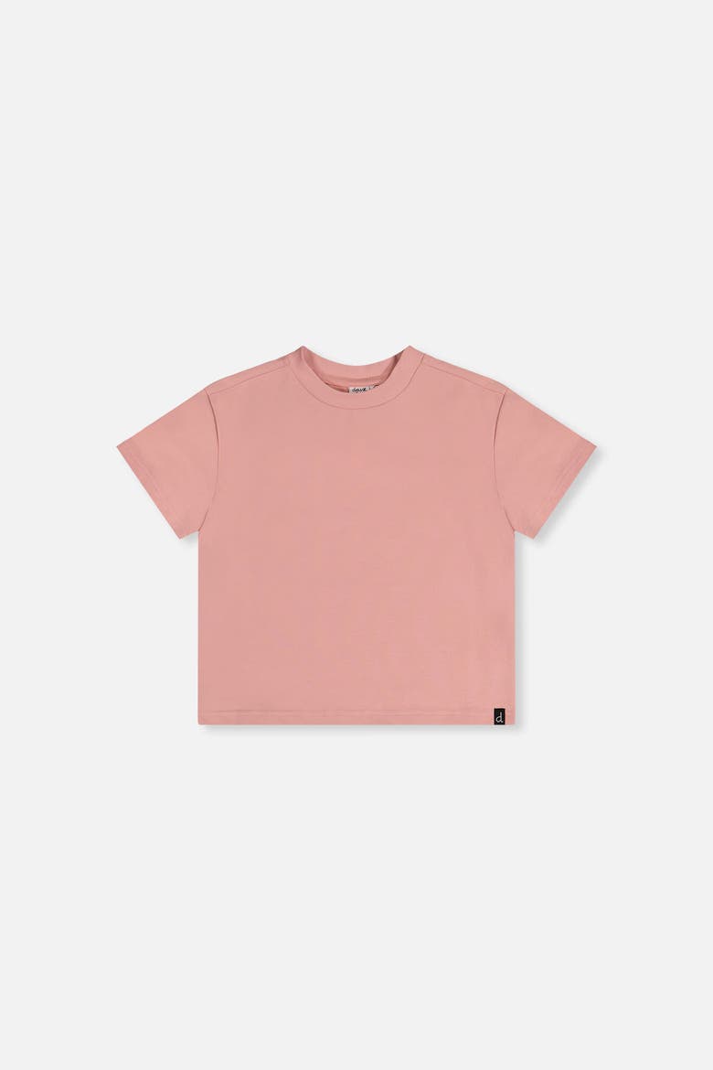 Short Sleeve Relaxed Heavy Jersey Wide T-Shirt, Main, color, Pink