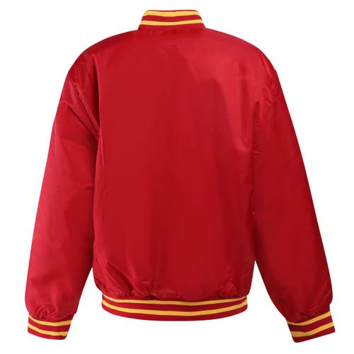 Hype And Vice Cardinal Usc Trojans A-game Varsity Full-snap Jacket