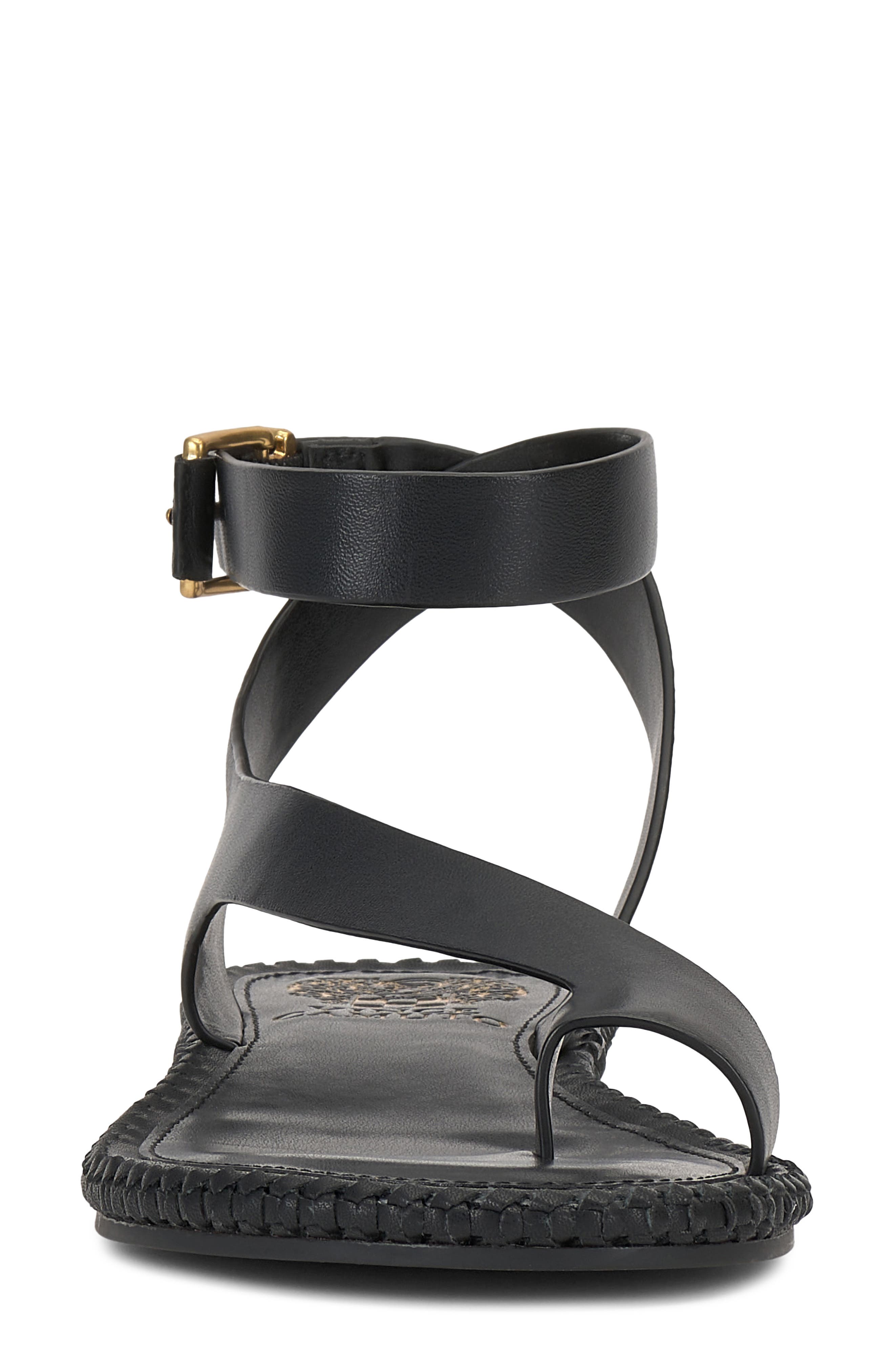 Vince Camuto Libahs Ankle Strap Sandal, Alternate, color, Black