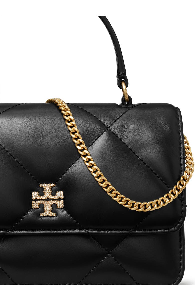 Tory Burch Kira Pavé Diamond Quilted Leather Top Handle Bag, Alternate, color,