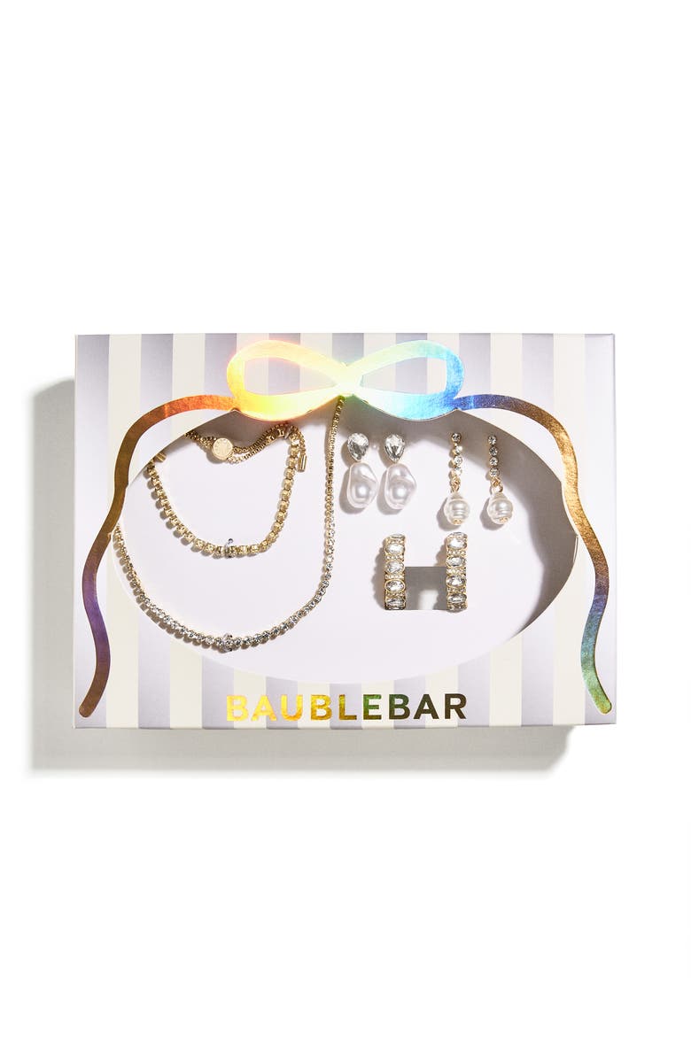 BaubleBar Forever Favorites Jewelry Gift Set, Alternate, color, Clear