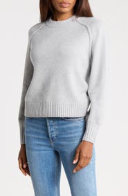 Melrose and Market Long Sleeve Raglan Crew Sweater