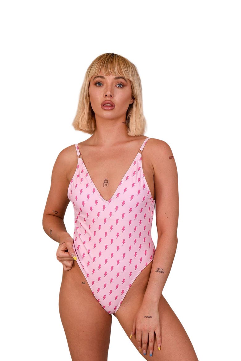 Strike of Luck Women's Swim Suit, Alternate, color, Medium Pink