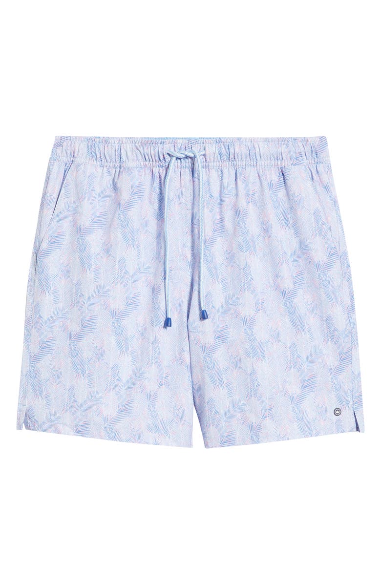 Peter Millar Sunset Palms Swim Trunks, Alternate, color, Bermuda Pink