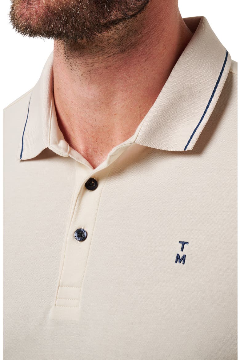 Happier Hour Tipped Cotton Polo, Alternate, color, BIRCH