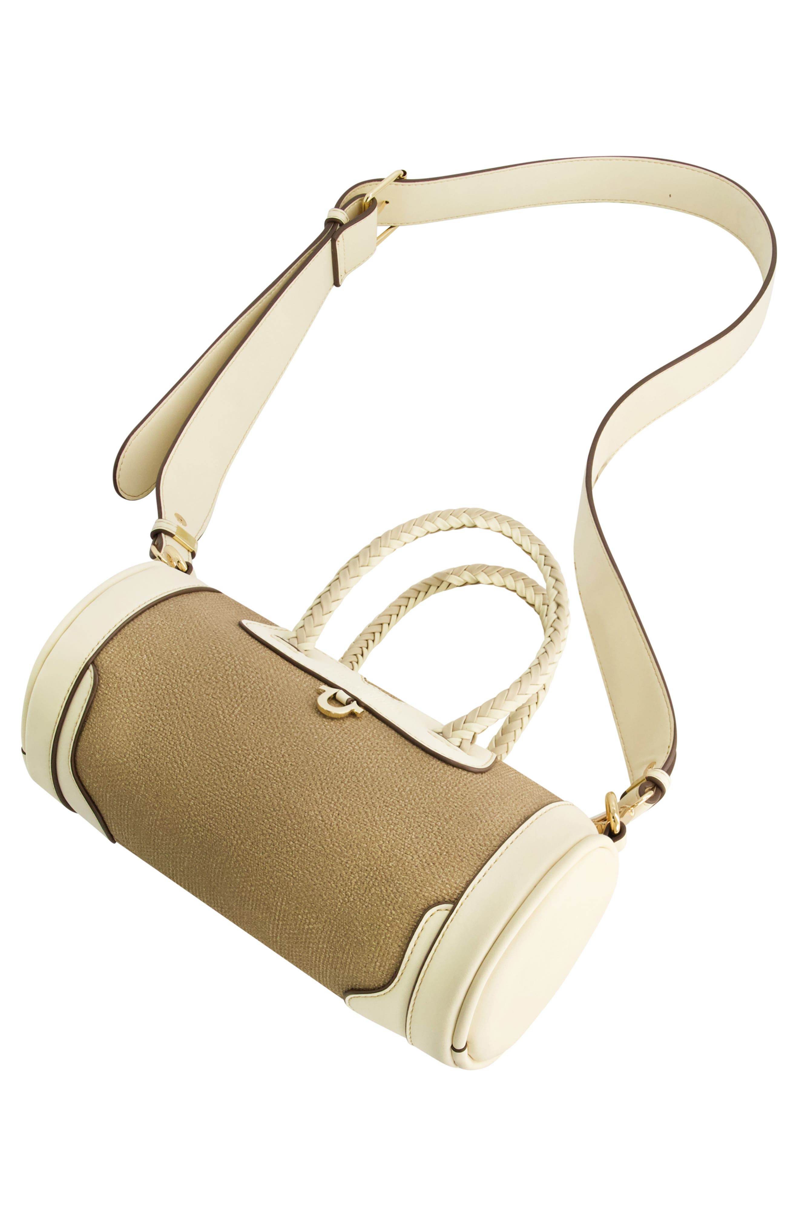 Quede Mini Duffel Crossbody Bag, Alternate, color, TAUPE