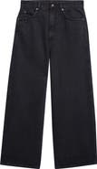 LU'U DAN Blacklisted Blue Collar Wide Leg Jeans