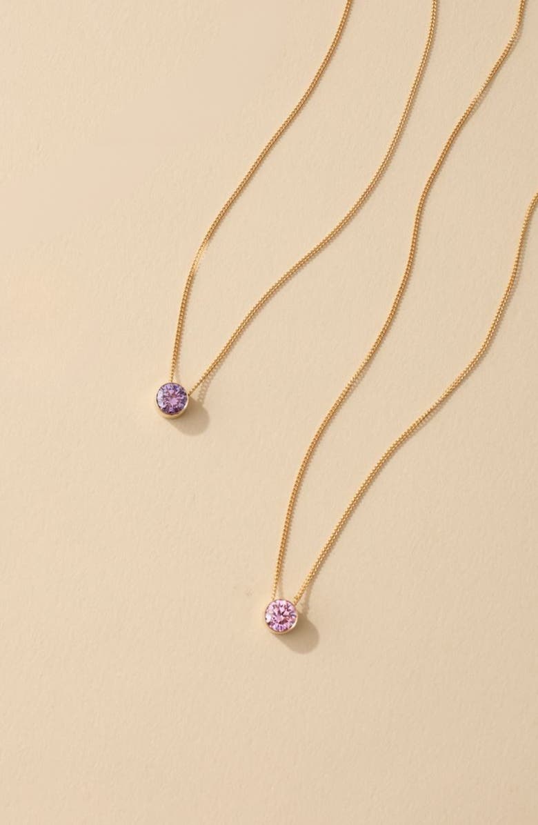 Set & Stones Birthstone Pendant Necklace, Alternate, color, 