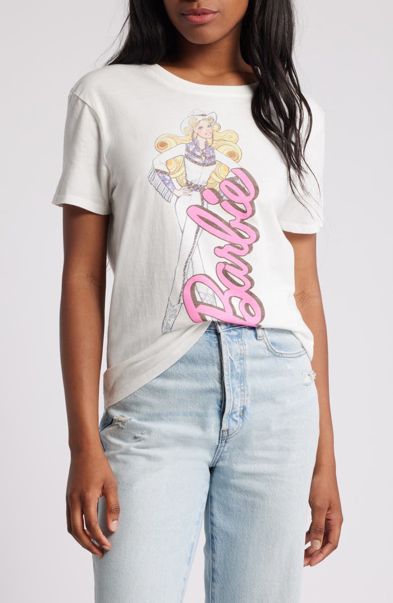 Junk Food Barbie<sup>®</sup> Cowgirl Oversize Graphic T-Shirt, Main, color, 