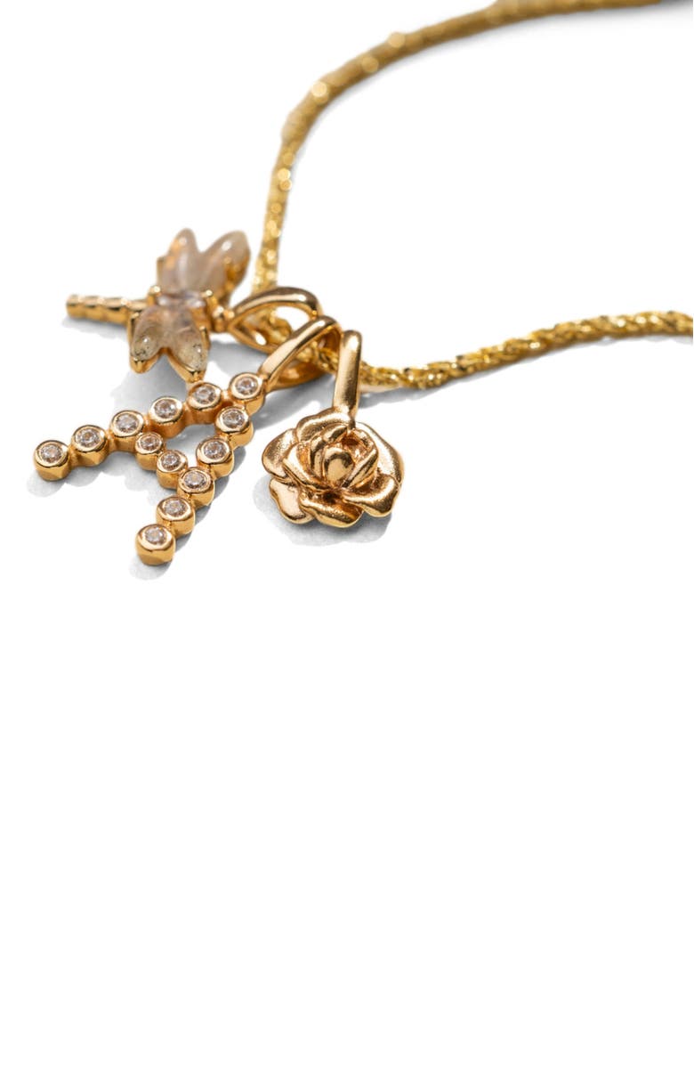 MADE BY MARY September Birth Flower Charm, Alternate, color, Silver