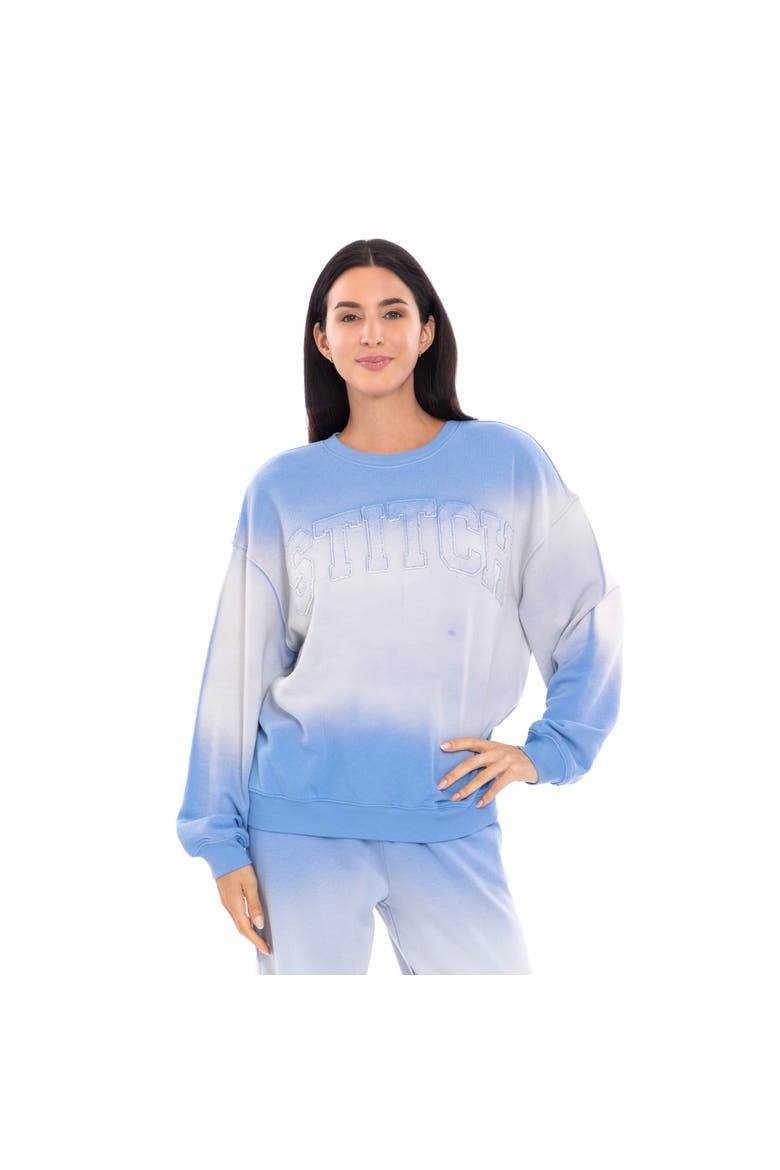 Lilo & Stitch Loungewear Sweatshirt, Alternate, color, Sky Blue Stitch