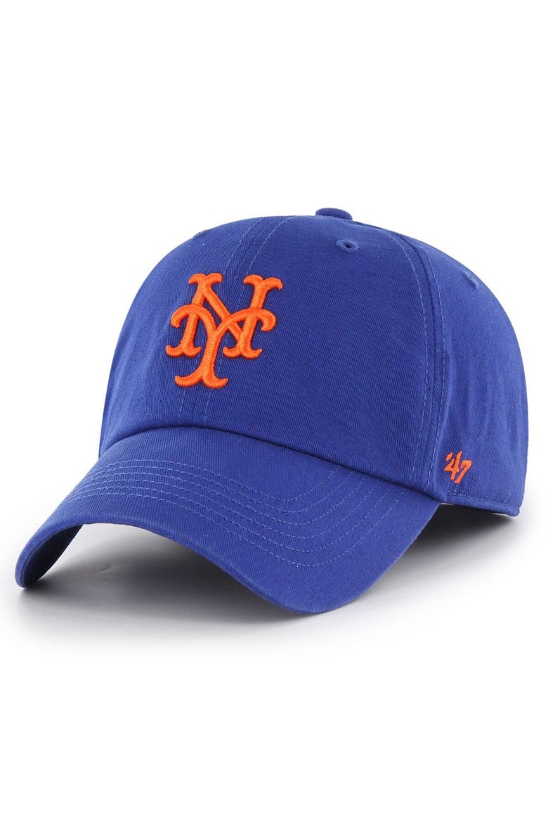 Men's '47 Royal New York Mets Cooperstown Collection Franchise Fitted Hat, Main, color, Royal